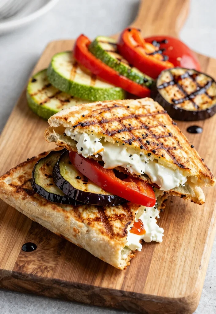 12 Healthy Panini Recipes for Light Crispy Sandwiches - 4. Grilled Vegetable Panini 1
