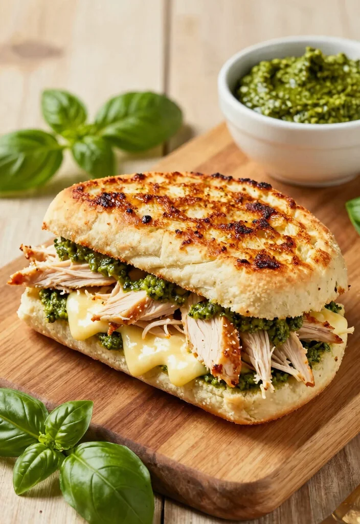 12 Healthy Panini Recipes for Light Crispy Sandwiches - 6. Chicken Pesto Panini 1