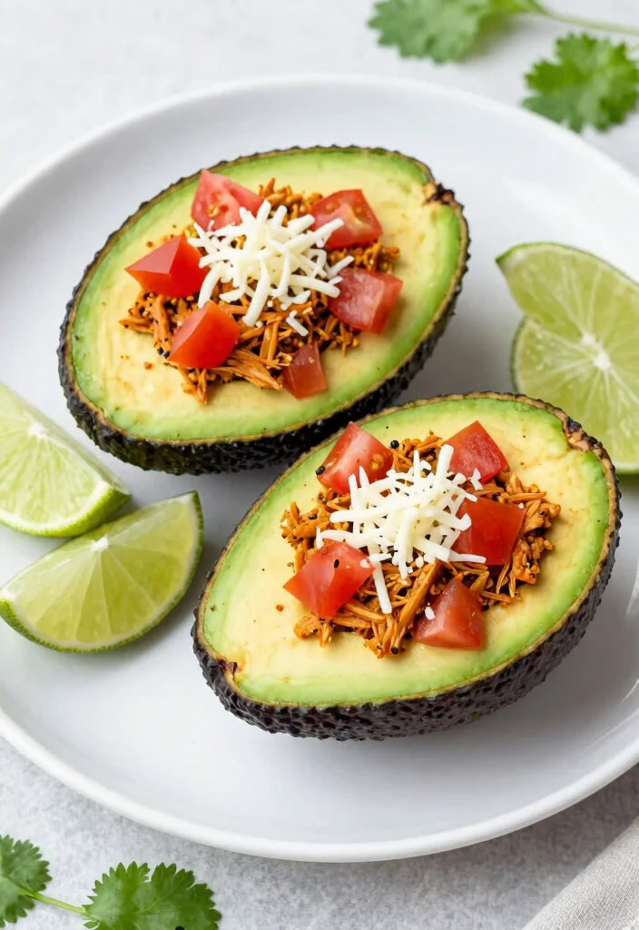 12 Keto Turkey Recipes for Lean Filling Dinners - 8. Turkey Taco Stuffed Avocados 1