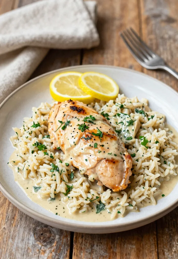 12 Low Acid Dinner Recipes for Gentle Comfort Meals - 1. Creamy Herb Chicken and Rice 1