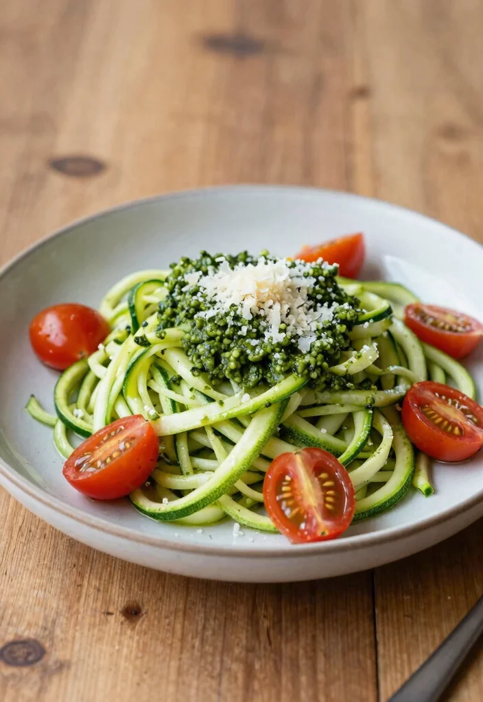 12 Low Acid Dinner Recipes for Gentle Comfort Meals - 6. Zucchini Noodles with Pesto 1