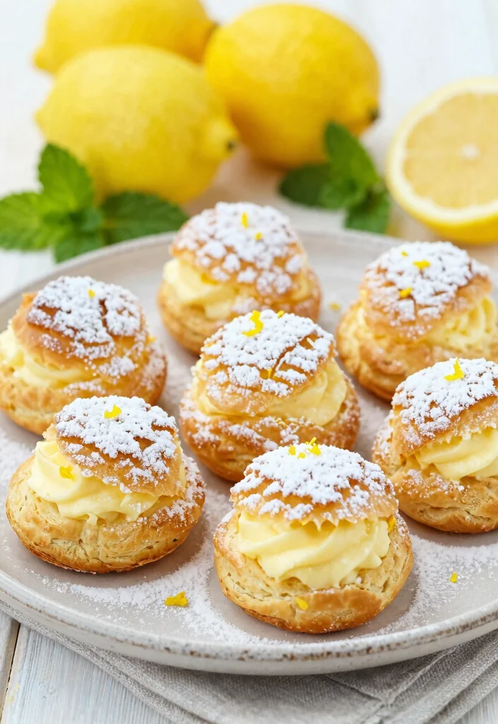12 Puff Pastry Dessert Recipes for Flaky Bakery Style Treats - 5. Lemon Cream Puffs 1