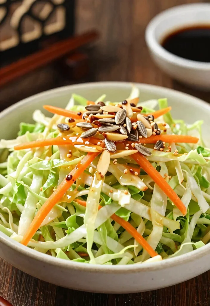 12 Raw Vegan Salad Recipes for Fresh Crunchy Bowls - 5. Crunchy Asian Slaw 1