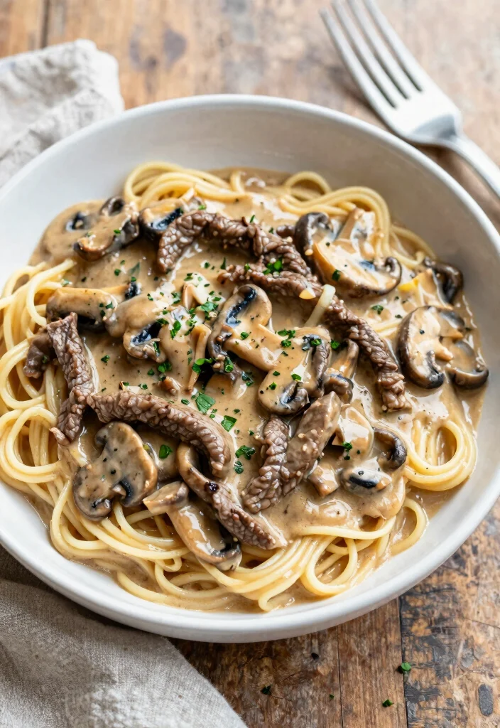 12 Vegan Beef Recipes for Hearty Meatless Dishes - 3. Vegan Beef Stroganoff 1