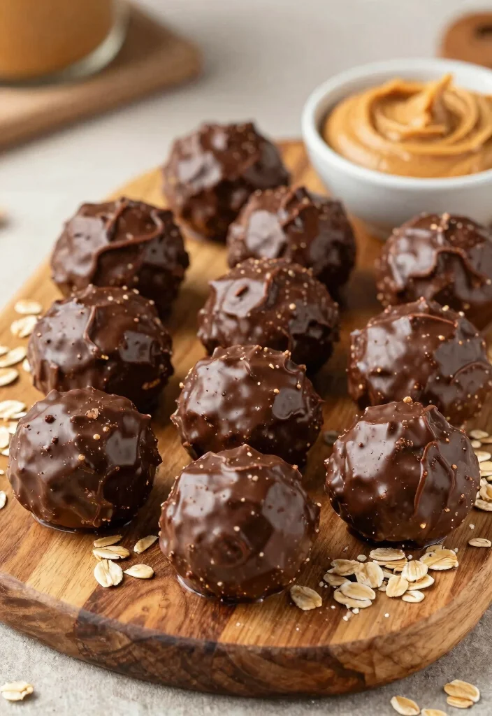 12 Vegan Game Day Recipes for Easy Crowd Friendly Snacks - 12. Vegan Chocolate Peanut Butter Energy Bites 1