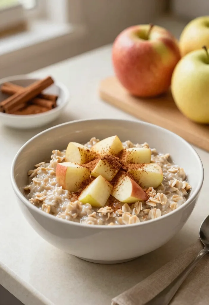 12 Vegan Oatmeal Recipes for Easy Plant Based Breakfasts - 3. Apple Cinnamon Oatmeal 1