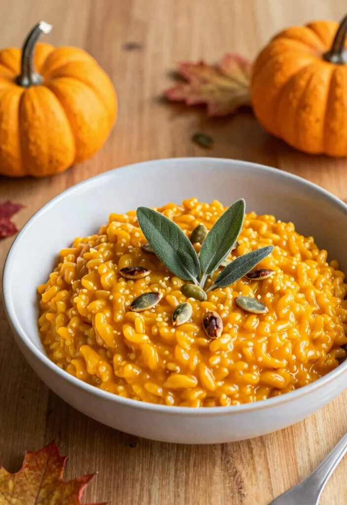12 Vegan Rice Recipes for Simple Plant-Based Meals - 11. Pumpkin Risotto with Sage 1