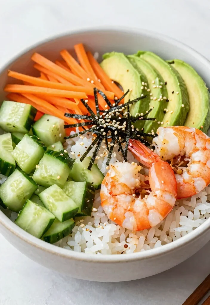 14 Asian Healthy Recipes with Fresh Bold Flavors - 11. Savory Sushi Bowls 1