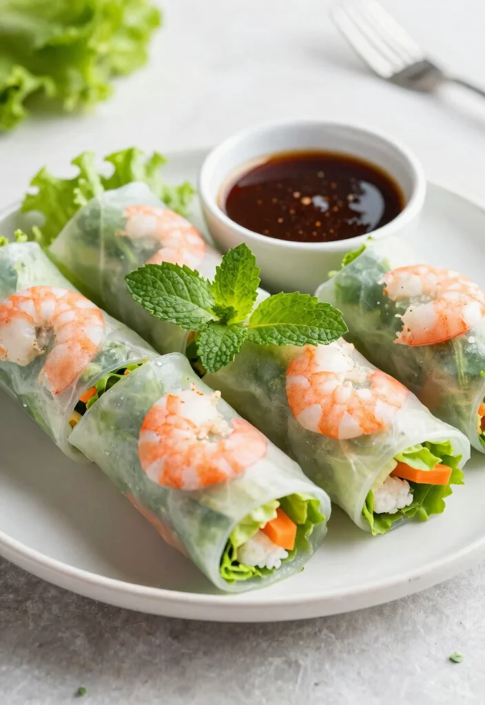 14 Asian Healthy Recipes with Fresh Bold Flavors - 3. Vietnamese Spring Rolls 1