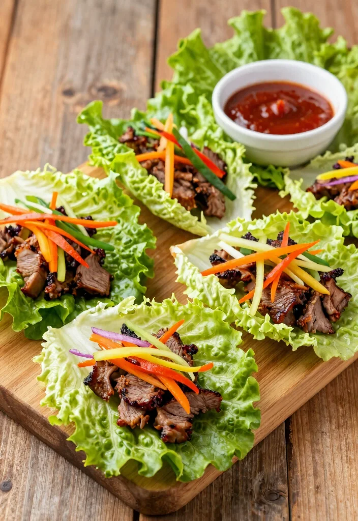 14 Asian Healthy Recipes with Fresh Bold Flavors - 5. Korean BBQ Lettuce Wraps 1