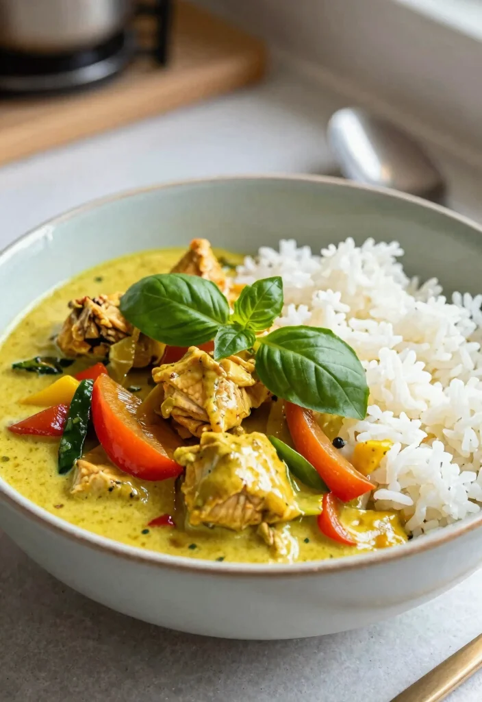 14 Asian Healthy Recipes with Fresh Bold Flavors - 8. Flavor-Packed Thai Green Curry 1