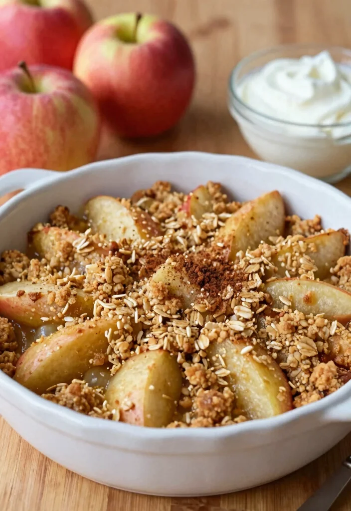 14 Homemade Dessert Recipes Everyone Can Make at Home - 5. Healthy Apple Crisp 1