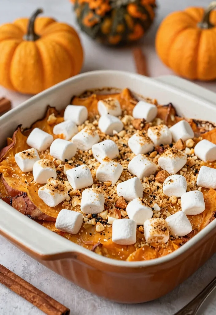 14 Thanksgiving Dinner Recipes for a Complete Holiday Table - 8. Sweet Potato Casserole with Marshmallows 1