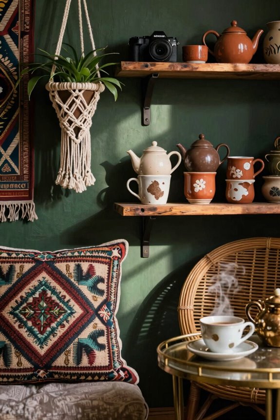 bohemian tea corner textures