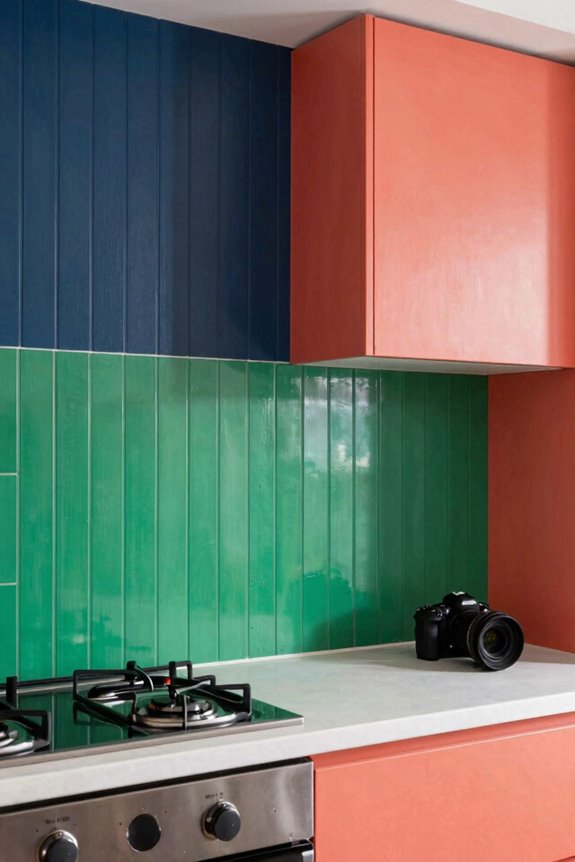 bold moisture resistant beadboard backsplash