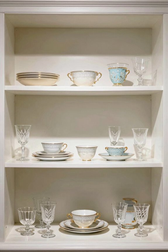 5 Ways to Style Your China Cabinet Like a Pro 4 breathing room curated elegance
