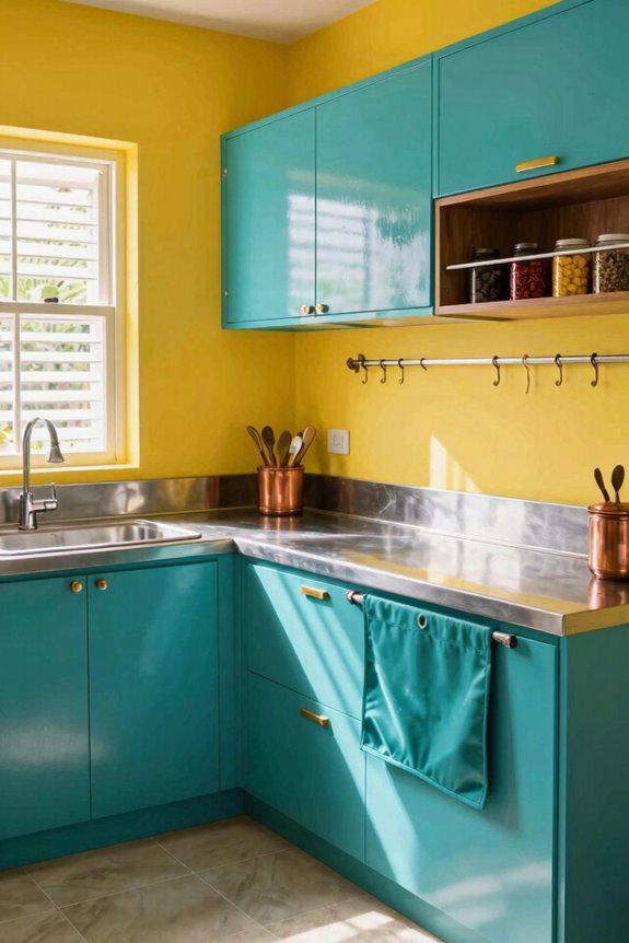 Functional Kitchen Work Area Ideas for Kerala Homes 7 bright durable moisture resistant finishes
