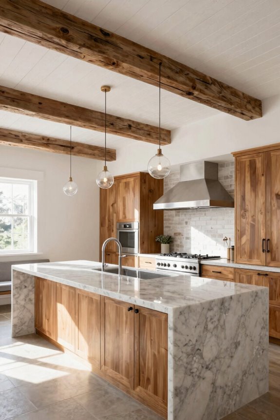 central island anchors open plan kitchen