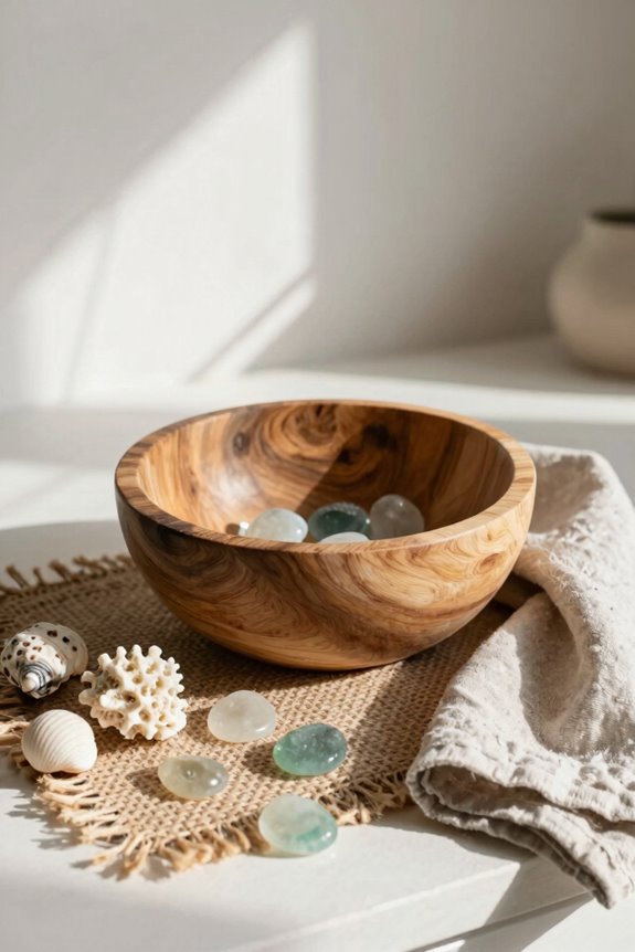 7 Ways to Style Wooden Bowls in Your Home Decor 3 coastal bowl with seashells