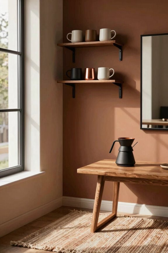 cohesive cabinets with coordinated accents