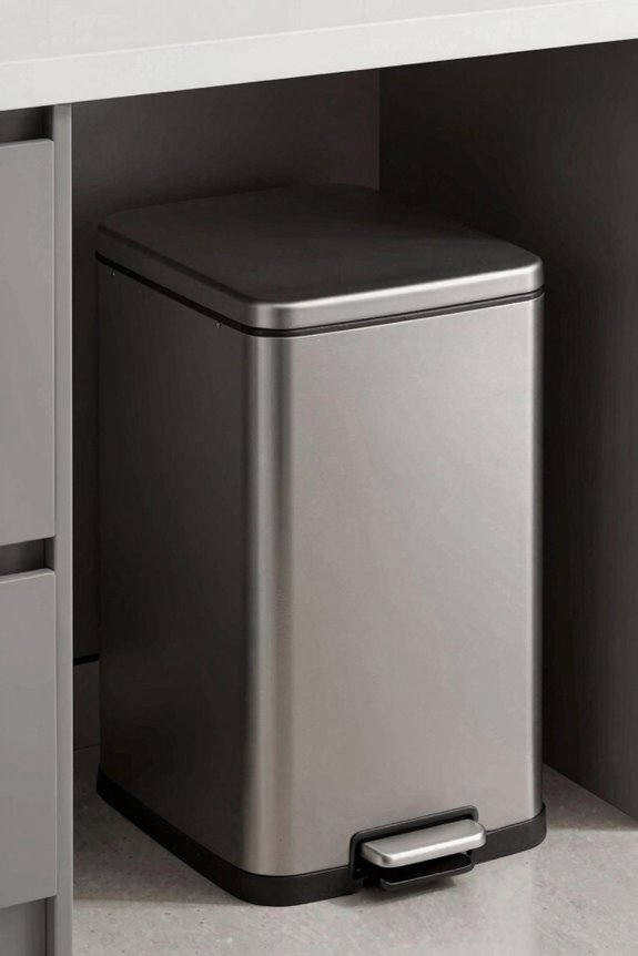 Kitchen Trash Can Ideas That Maximize Space and Style 3 compact space saving trash cans