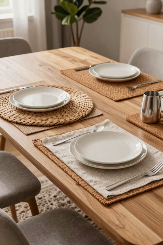 7 Placemat Ideas to Transform Your Dining Room 7 cotton linen plastic durability summary