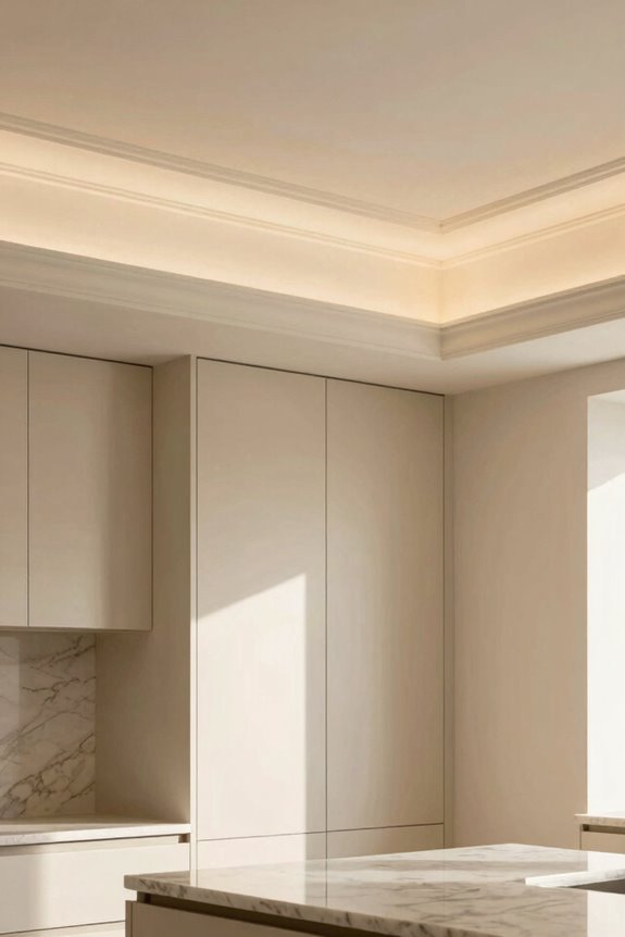 crown molding softens edges
