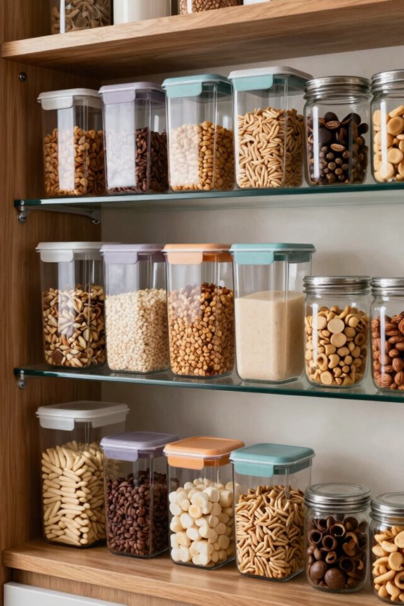 10 Pantry Organization Ideas to Maximize Your Kitchen Space 2 decant boxed foods clearly into containers