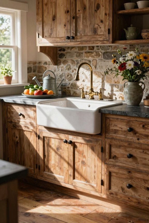 farmhouse sink centerpiece design