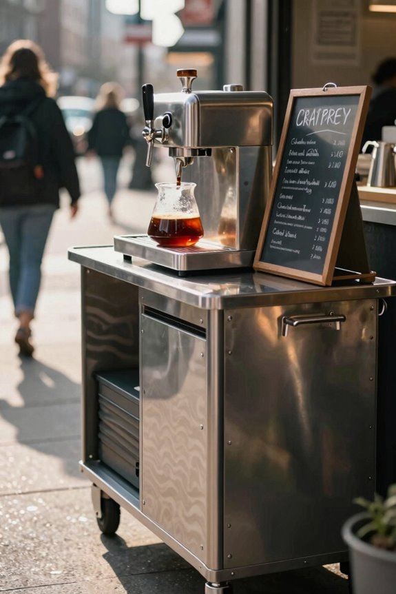 fast high volume cold brew cart