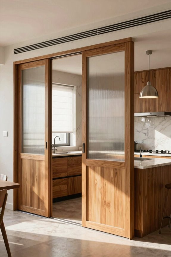 7 Open Kitchen Partition Ideas That Define Space Without Closing It Off 2 flexible sliding doors and pocket partitions