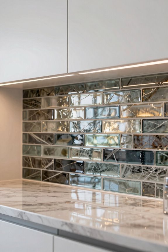 full height backsplash creates drama
