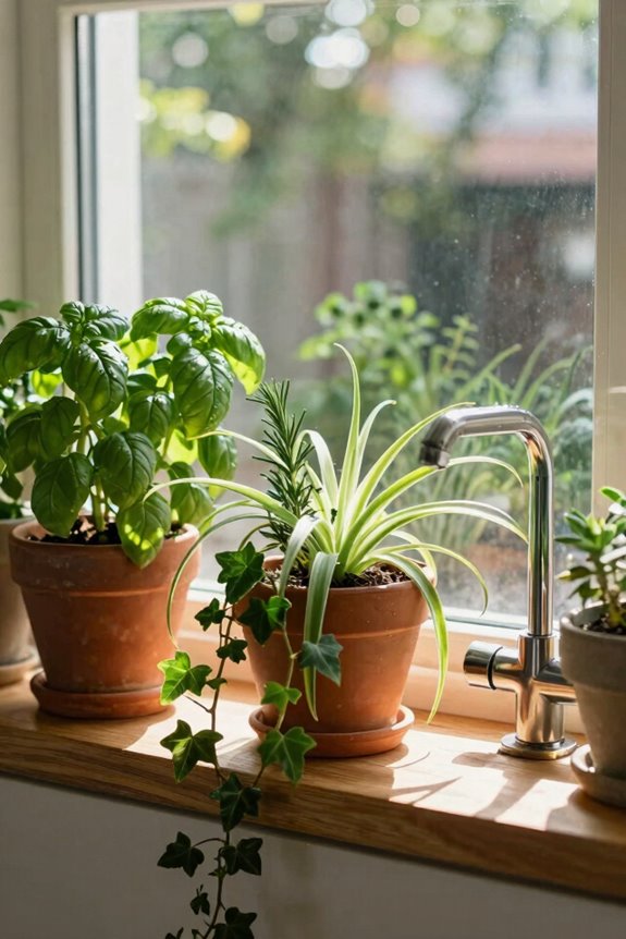 7 Kitchen Window Ideas to Transform Your Space 3 greenery enhances bright kitchen windowsill