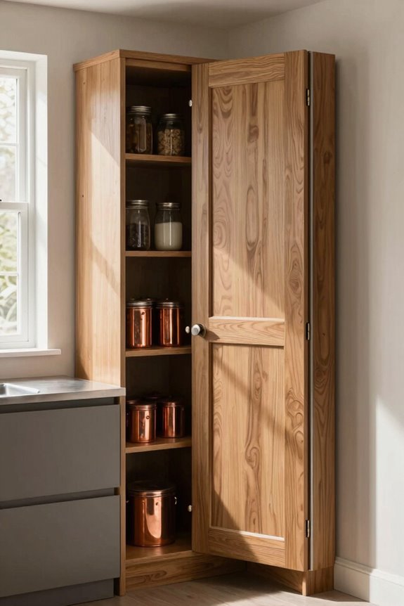 10 Pantry Door Ideas to Transform Your Kitchen Storage 6 hidden relocated or cabinet doors