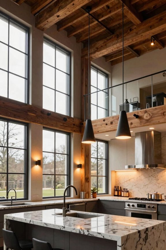 layered lighting for soaring spaces