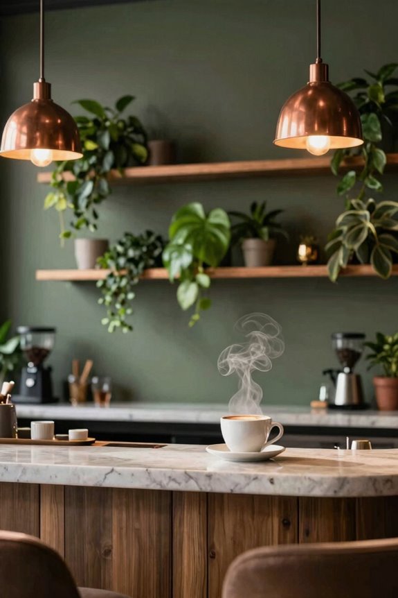 layered lighting greenery cohesive palette