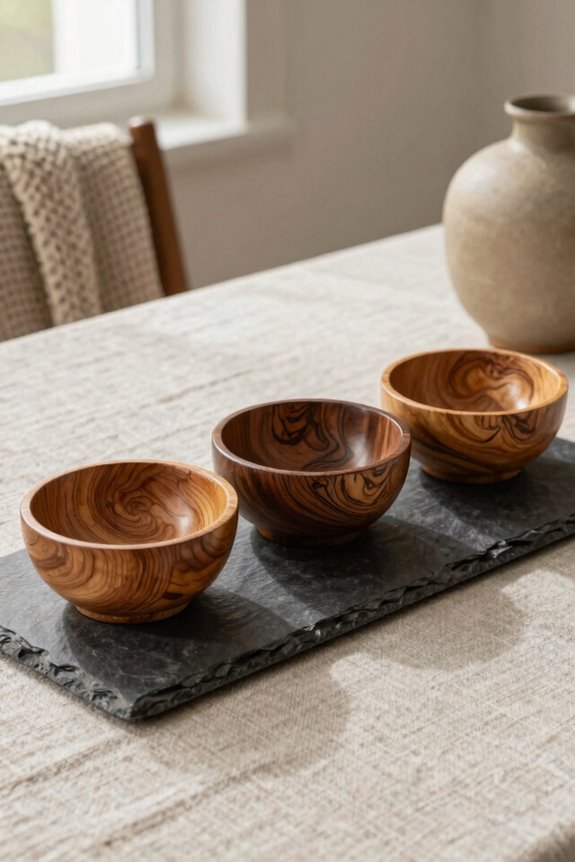 7 Ways to Style Wooden Bowls in Your Home Decor 5 layered natural materials elevate bowls