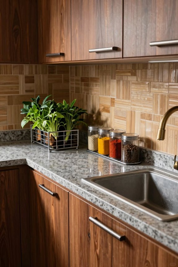 Functional Kitchen Work Area Ideas for Kerala Homes 3 marine plywood water resistant laminates