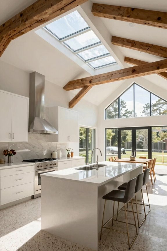 maximize daylight with glass reflections