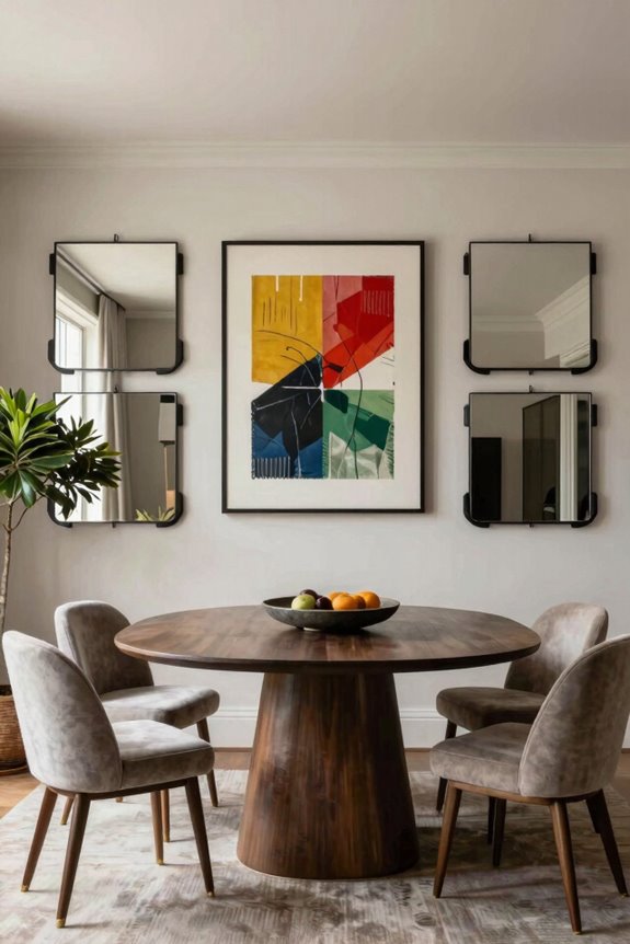 mirrors color balance walls