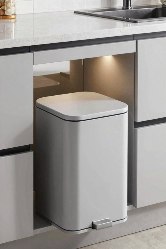 Kitchen Trash Can Ideas That Maximize Space and Style 5 modern compact trash can designs