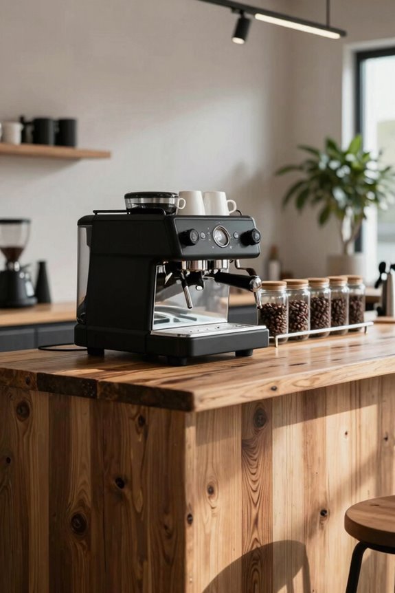 modern rustic minimalist coffee bar styles