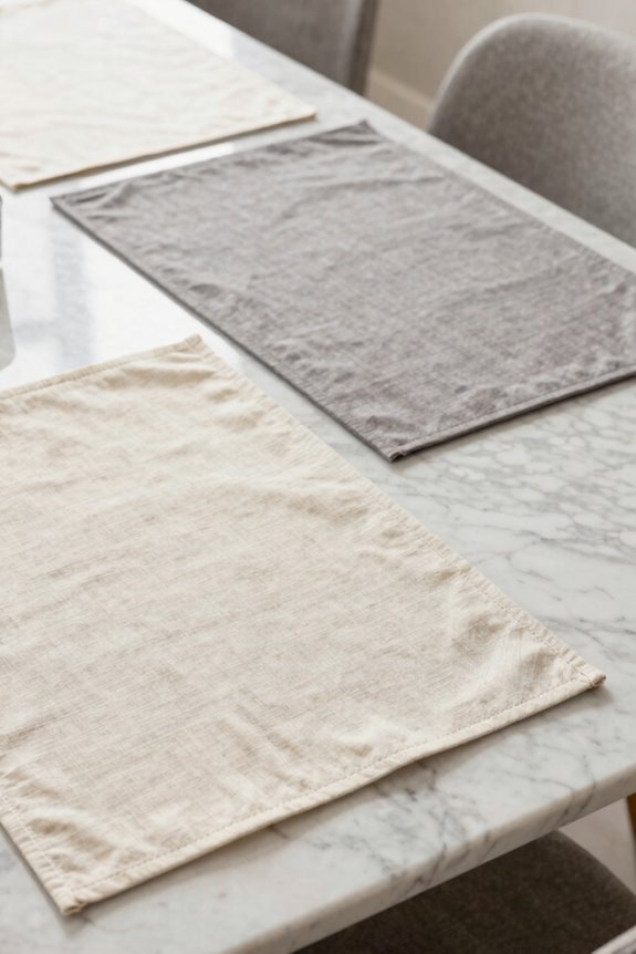 7 Placemat Ideas to Transform Your Dining Room 2 monochromatic dining room elegance