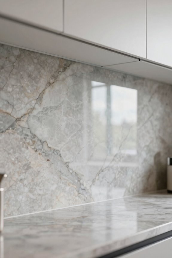 natural stone and glass elegance pairing