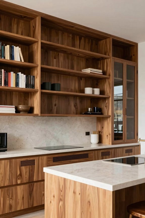 7 Open Kitchen Partition Ideas That Define Space Without Closing It Off 3 open shelving define spacious zones