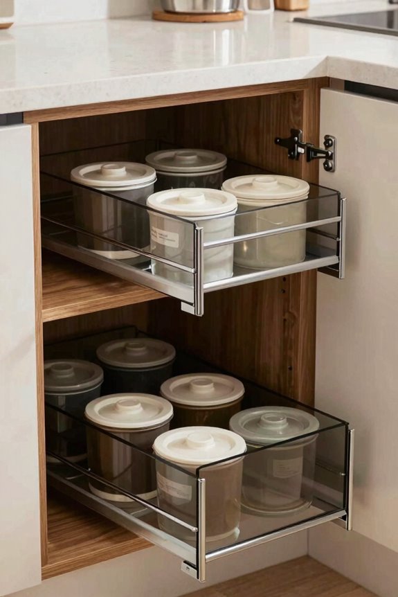 pull out shelves lazy susans