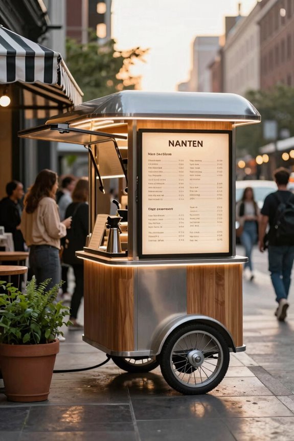 rotating location tailored data driven menus