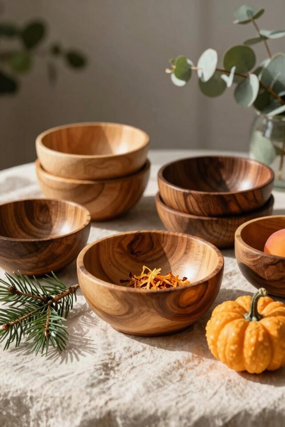 7 Ways to Style Wooden Bowls in Your Home Decor 2 seasonal wooden bowls rotating decor