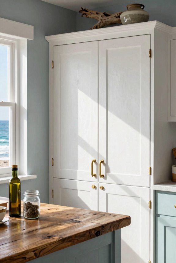 shaker doors brushed brass durability