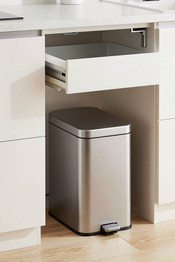 Kitchen Trash Can Ideas That Maximize Space and Style 4 smart trash can placement options